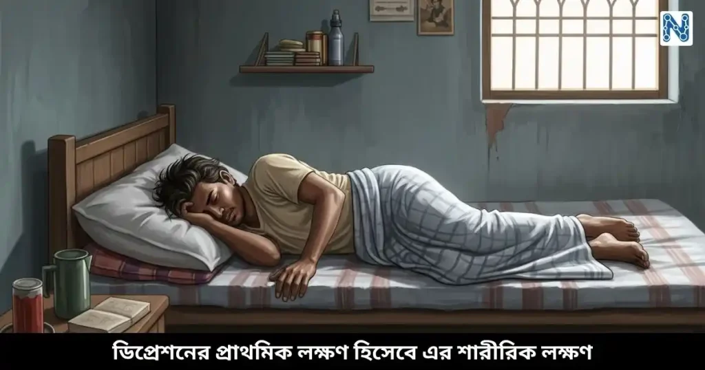 ডিপ্রেশনের প্রাথমিক লক্ষণ হিসেবে এর শারীরিক লক্ষণ