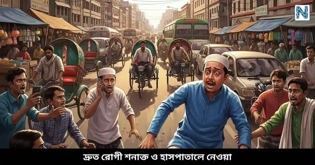 দ্রুত রোগী শনাক্ত ও হাসপাতালে নেওয়া