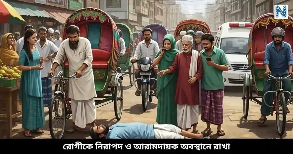 রোগীকে নিরাপদ ও আরামদায়ক অবস্থানে রাখা