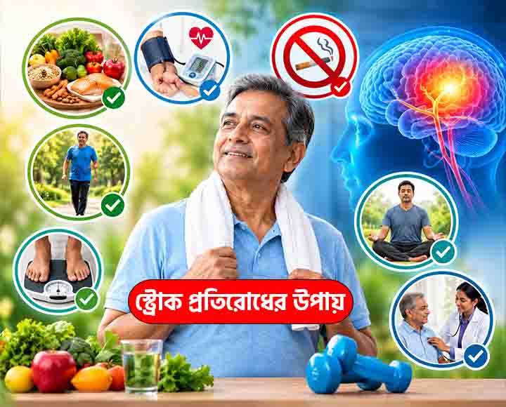 কি কি কারণে স্ট্রোক হয়: জানুন মস্তিষ্কে রক্ত সঞ্চালনের ব্যাঘাতের প্রধান কারণ, ঝুঁকি ও প্রতিরোধের উপায় 6 স্ট্রোক প্রতিরোধের উপায়