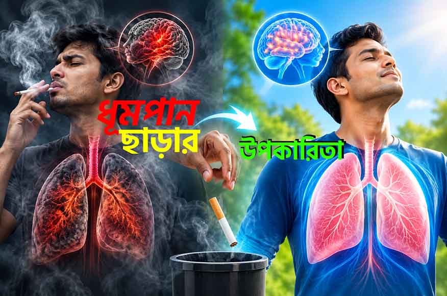 ধূমপানের কারণে কি স্ট্রোক হয়? জেনে নিন প্রধান কারণগুলো 5 ধূমপান ছাড়ার উপকারিতা