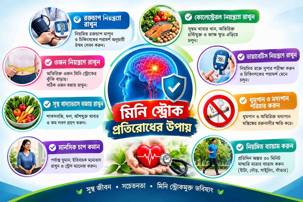 মিনি স্ট্রোক প্রতিরোধের উপায়